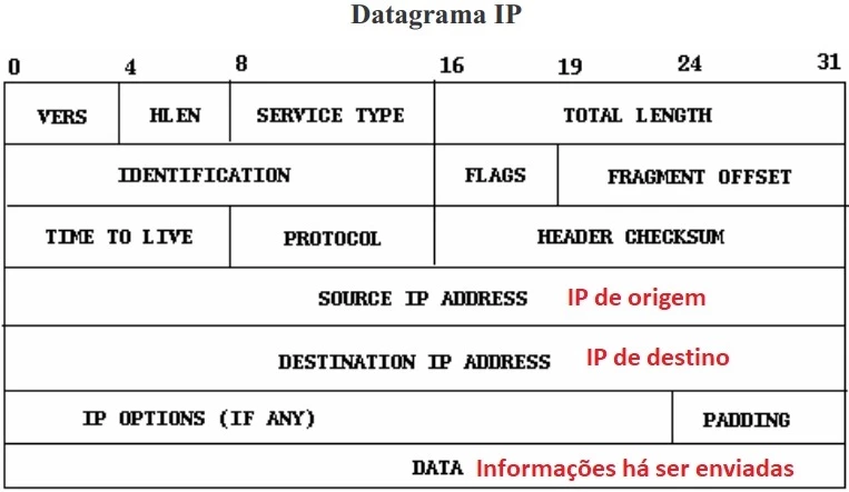 Imagem do pacote IP